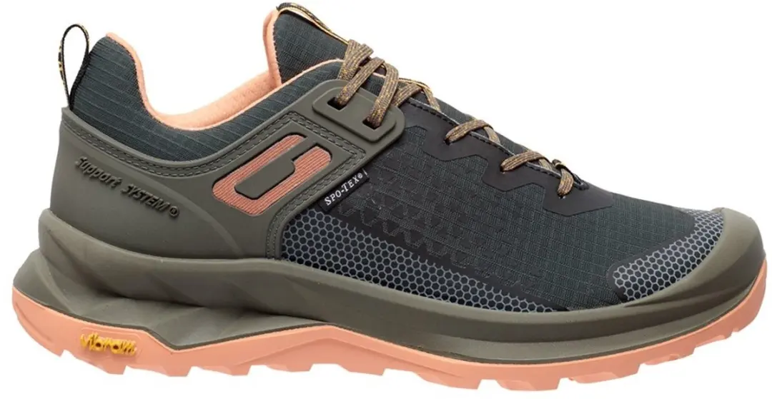 Grisport Explorer low groen roze wandelschoenen uni (15401-176) - afbeelding 3 van 6