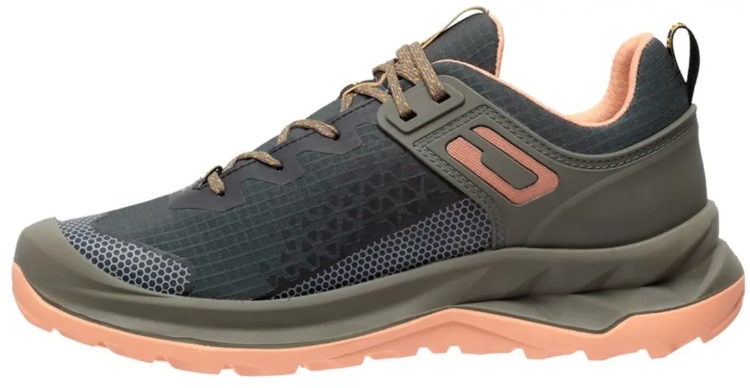 Grisport Explorer low groen roze wandelschoenen uni (15401-176) - afbeelding 2 van 6