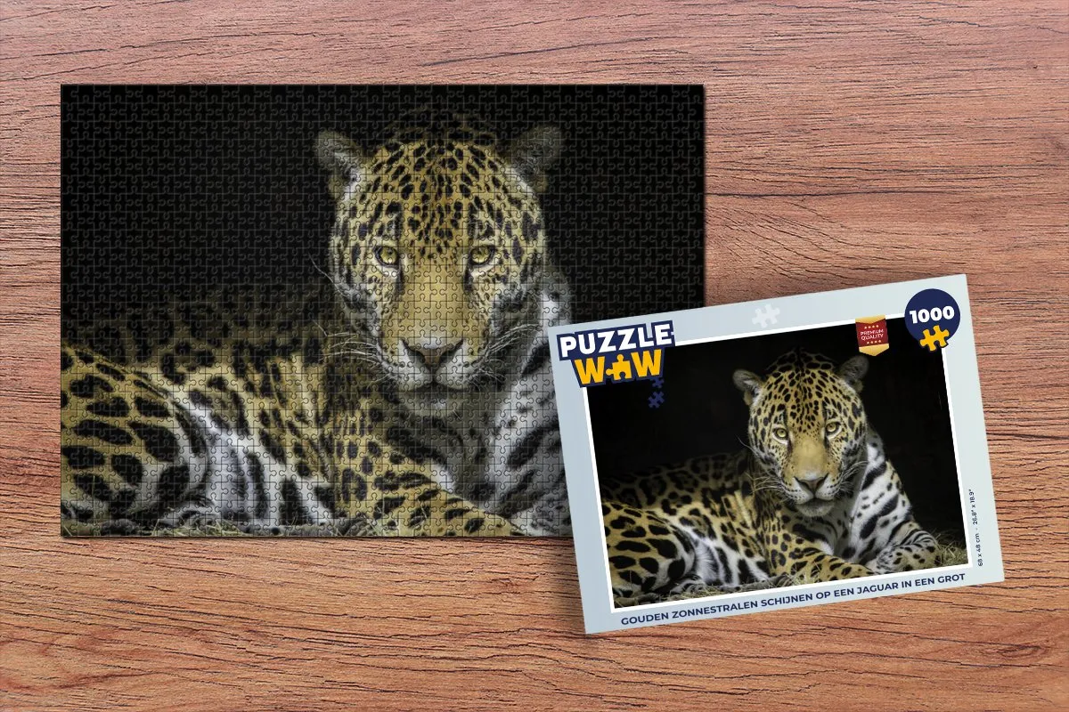PuzzleWow Jaguar Legpuzzel 1000 Stuks - Multicolor