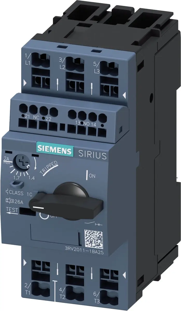 Siemens 3RV2011-1BA25 Vermogensschakelaar 1.4-2A