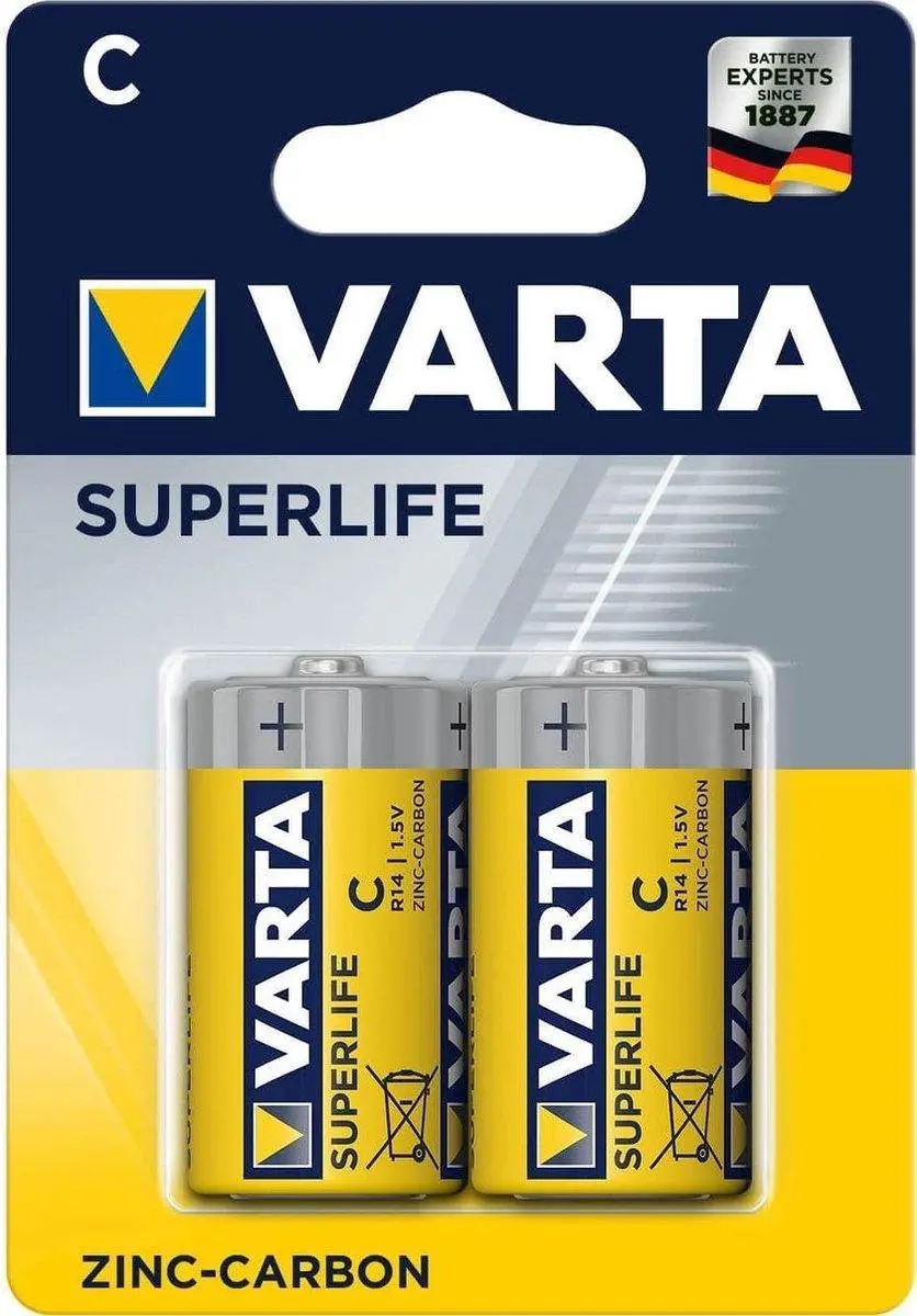 Varta Superlife C Wegwerpbatterij Zink