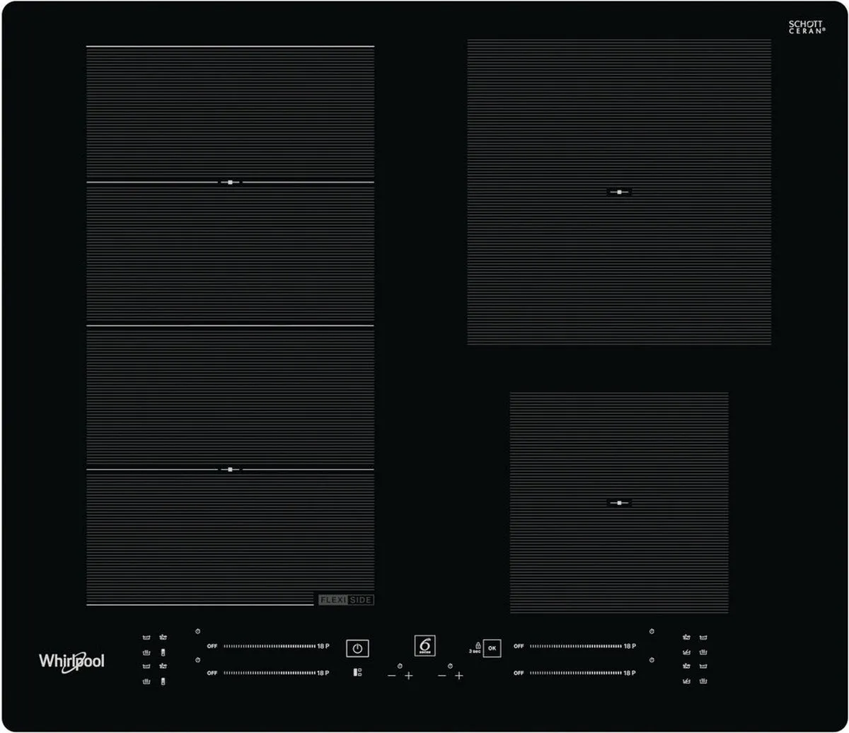 Whirlpool WF S7560 NE Inductiekookplaat 4 Zones - Zwart