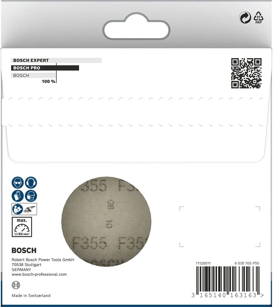 Bosch Schuurbladen 115mm 60 - 10 Stuks - afbeelding 5 van 6