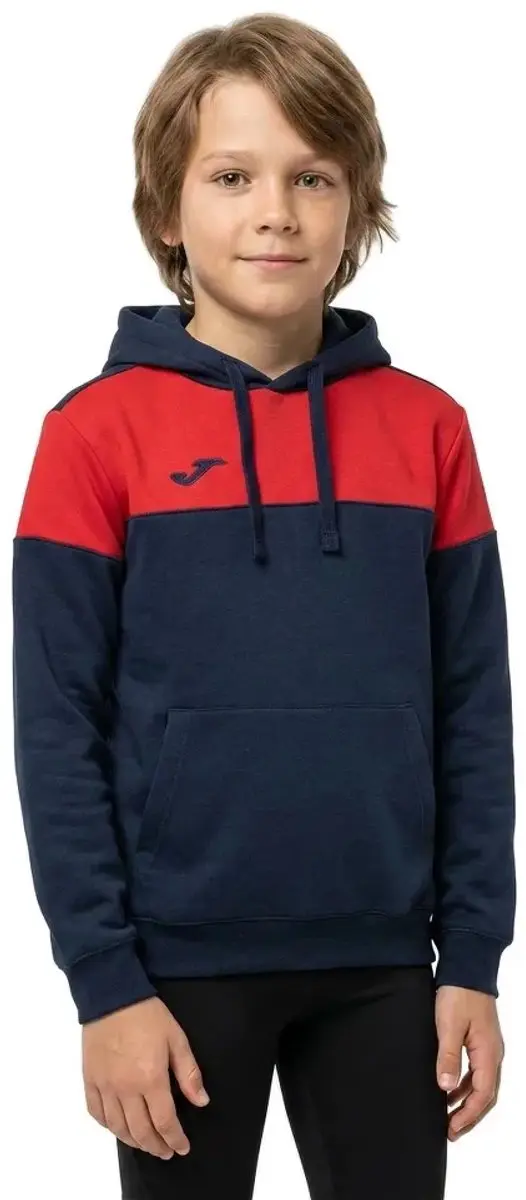 Joma Crew V Hoodie - 9-10 jaar - Navy/Red - afbeelding 3 van 3