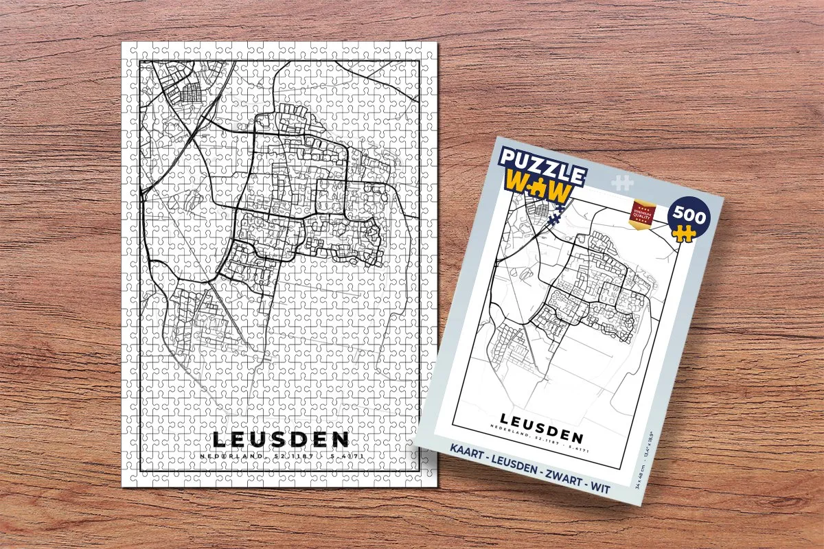 PuzzleWow Leusden Legpuzzel 500 Stuks - Multicolor