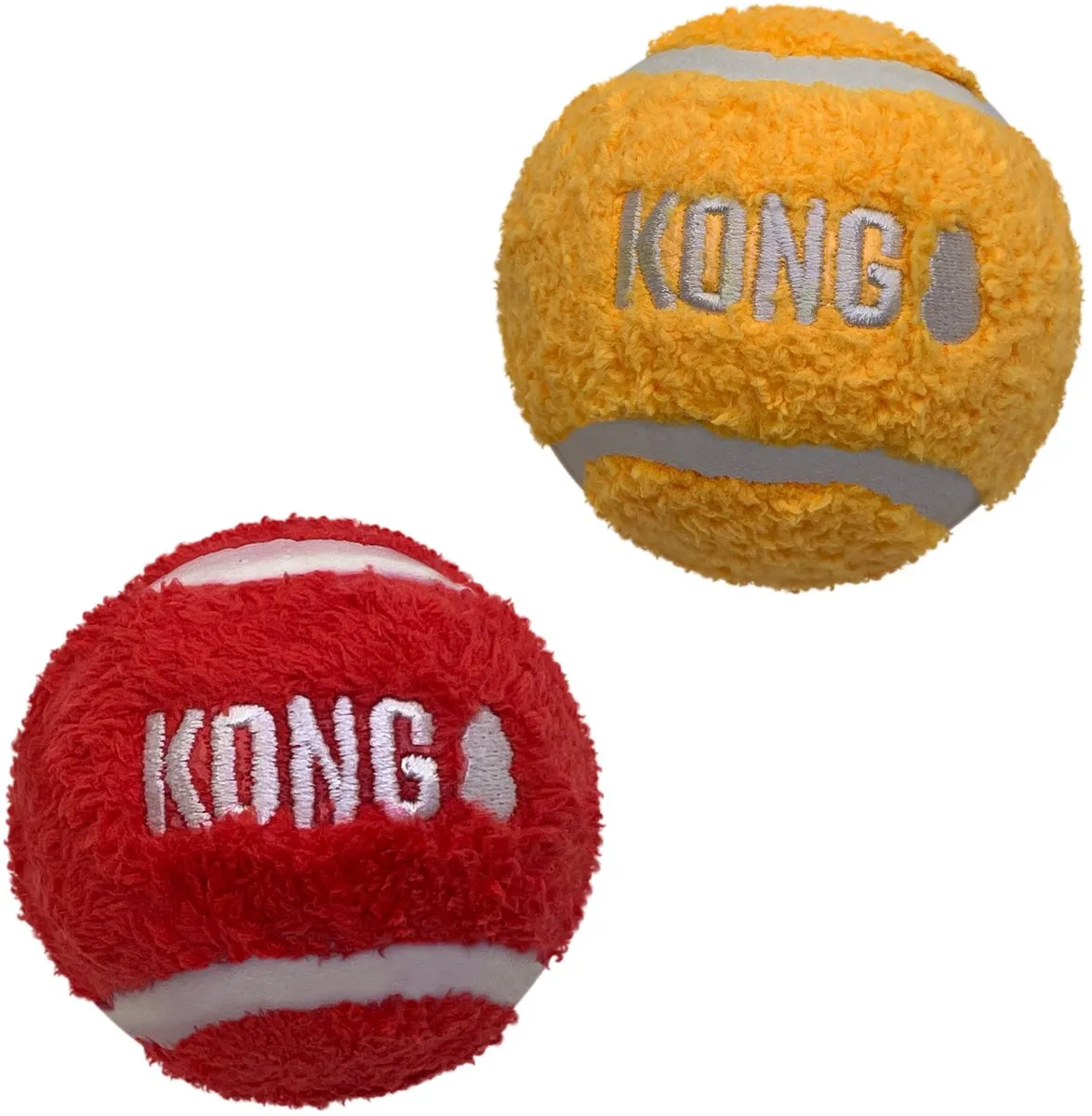 KONG Sport Softies Balls Hondenspeelgoed - 2 Stuks Large - Assorti