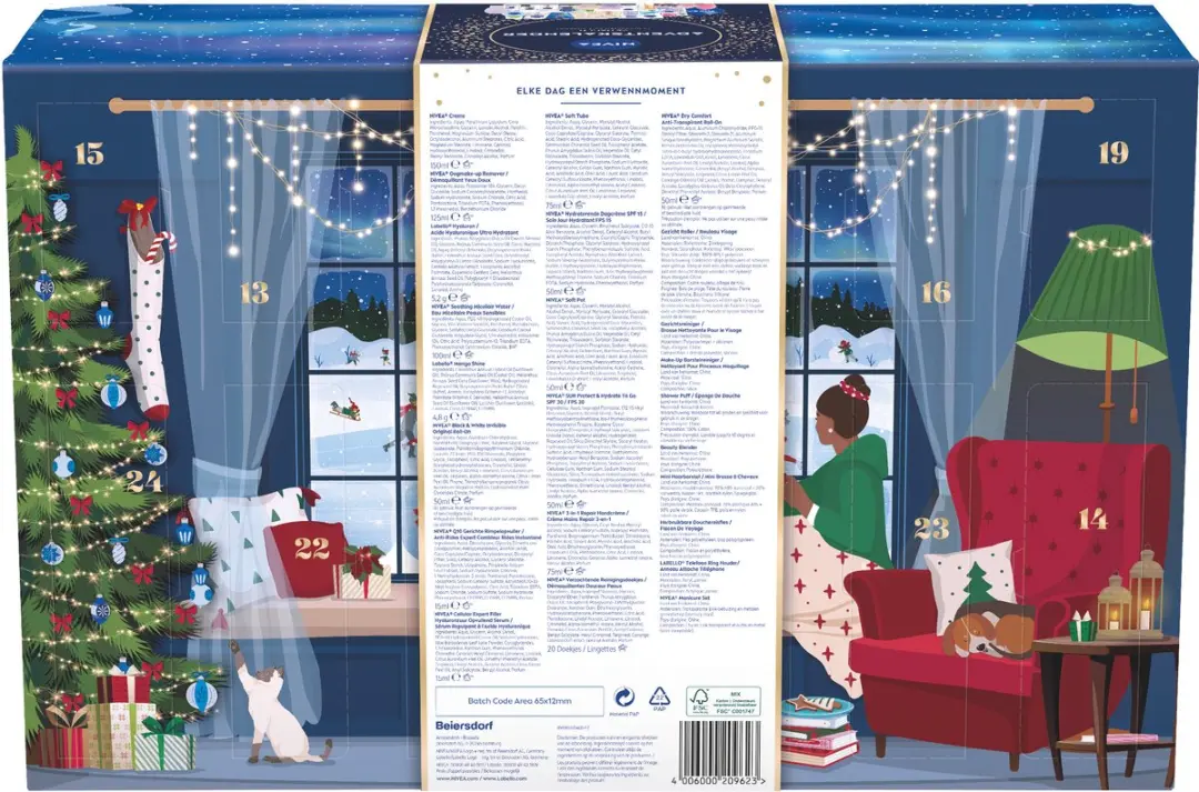 NIVEA Adventskalender Vrouwen 2026 - 24 Mini's - afbeelding 3 van 6