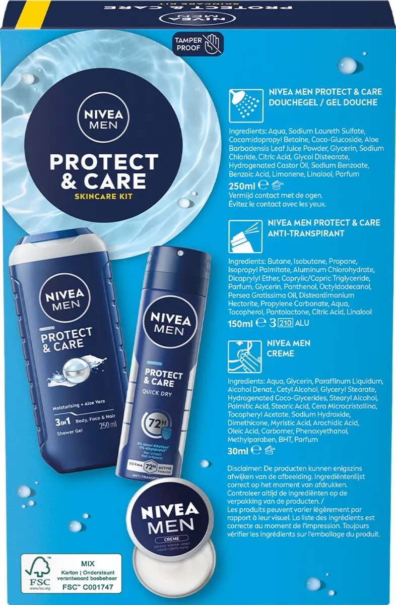 NIVEA Men Protect & Care Geschenkset - 3 Stuks - afbeelding 3 van 4