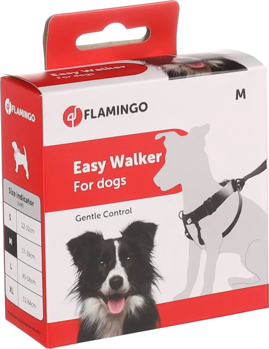 Flamingo Easy Walker Hondentuigje M - Zwart