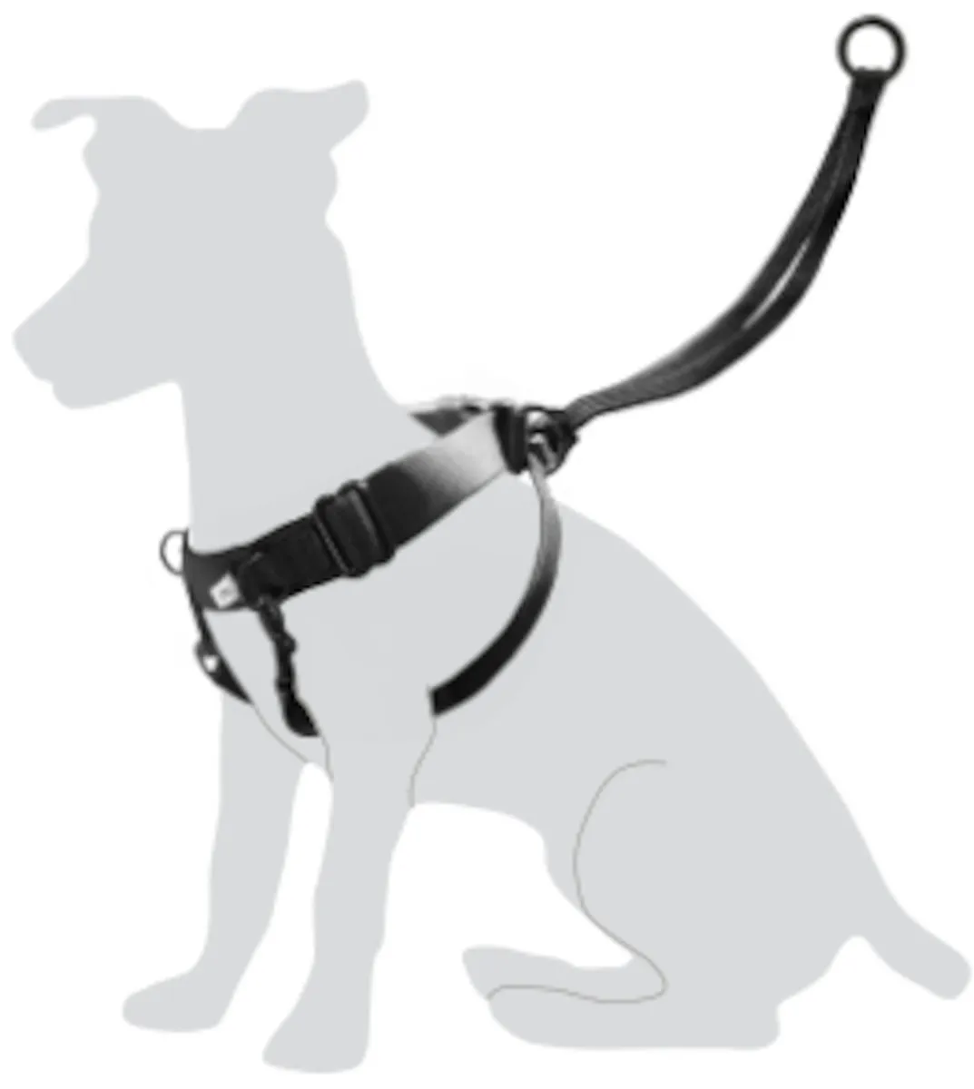 Flamingo Easy Walker Hondentuigje M - Zwart