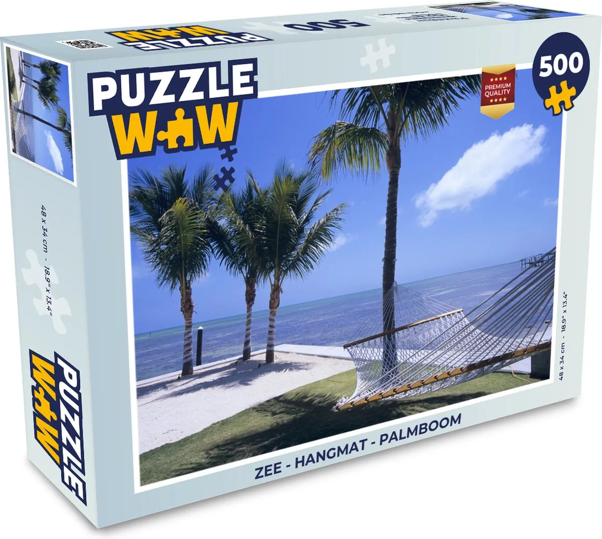 PuzzleWow Zee Hangmat Legpuzzel 500 Stuks