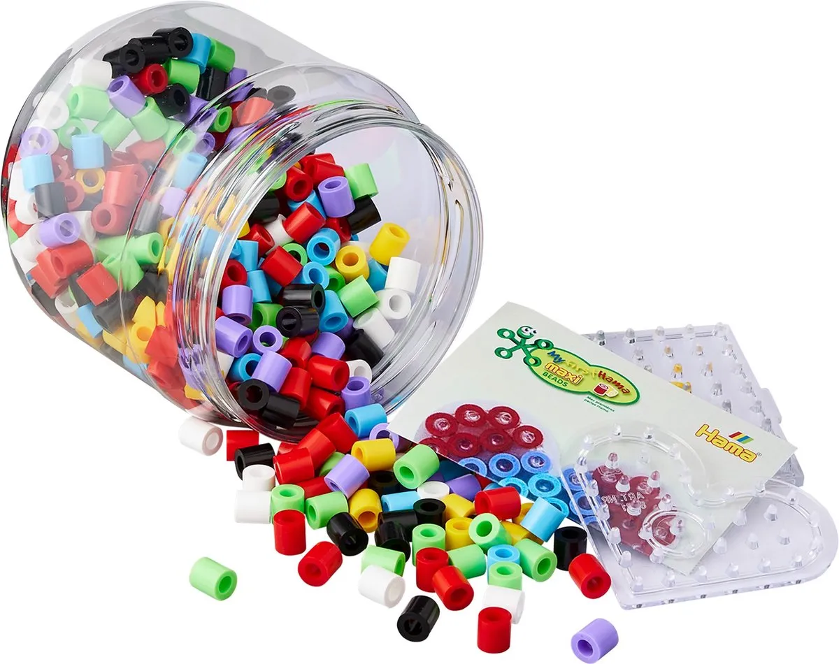 Hama 8792 Kralen Emmer - 400 Stuks - 9 Kleuren - Multicolor