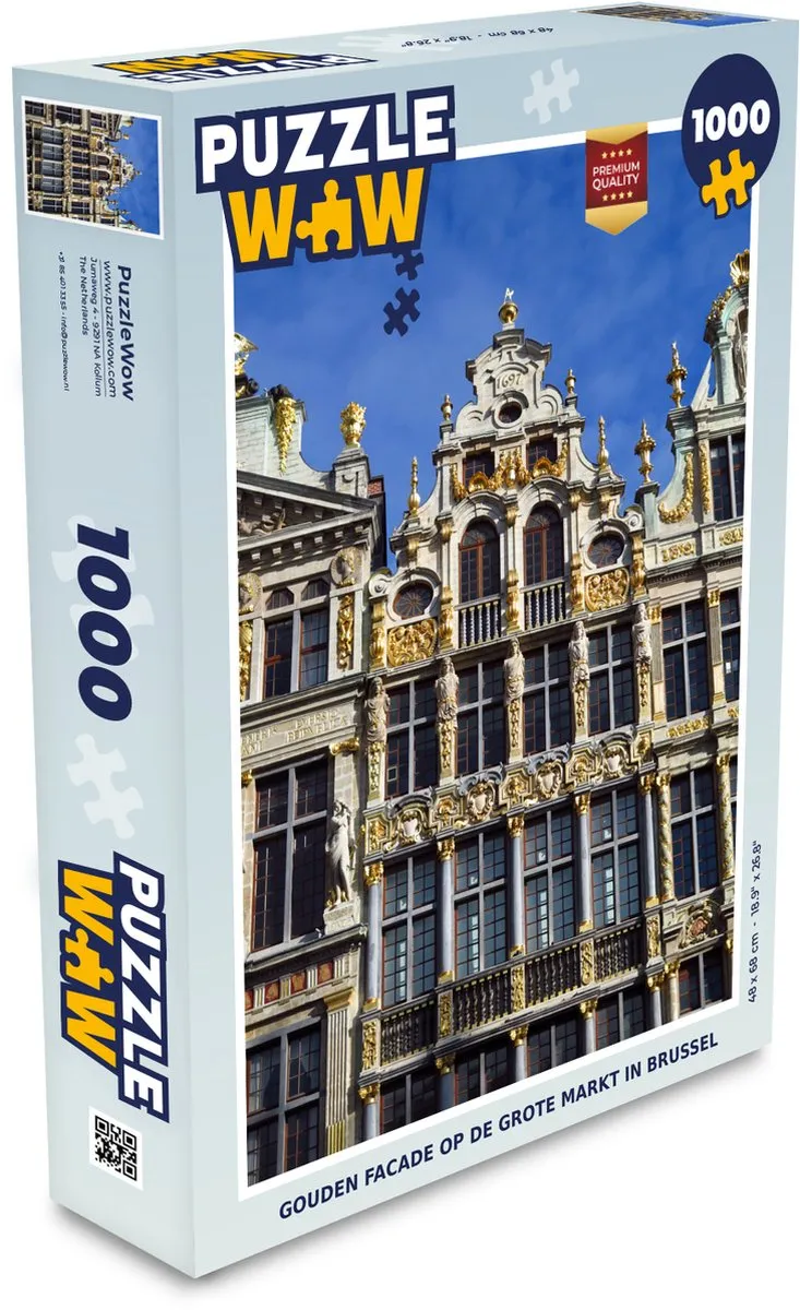 PuzzleWow Architectuur Brussel Legpuzzel 1000 Stuks