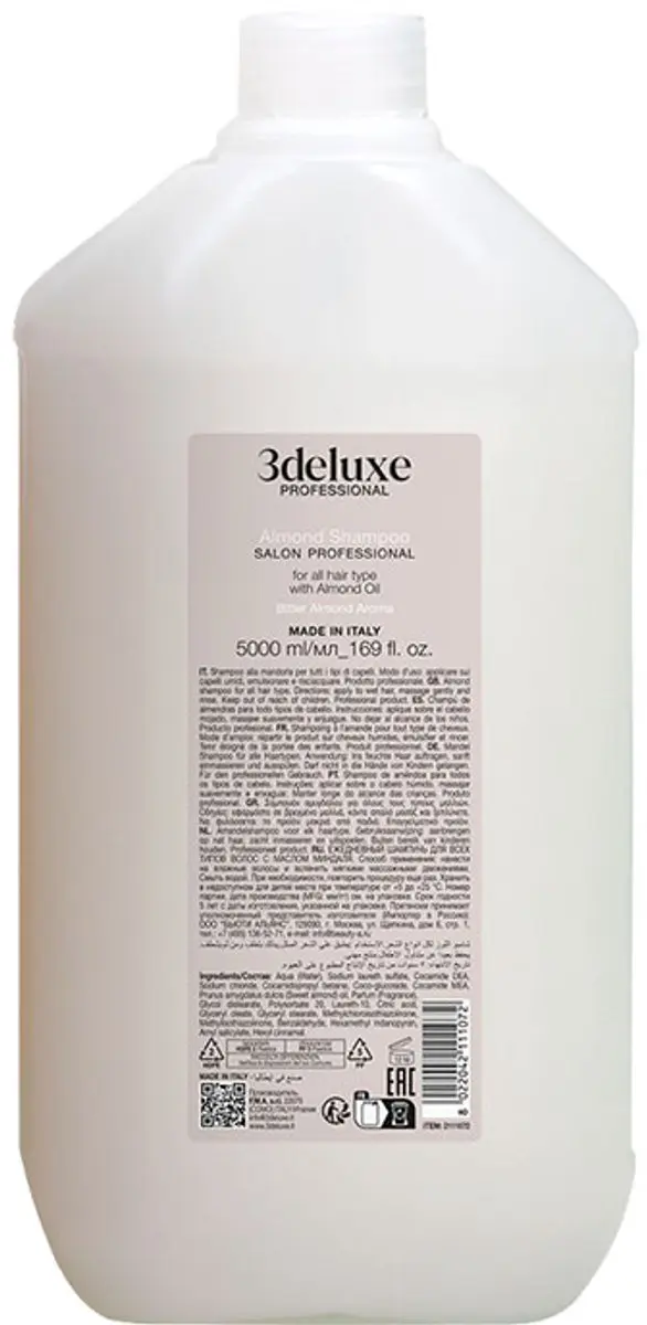 3Deluxe Almond Shampoo voor alle haartype 5000ml