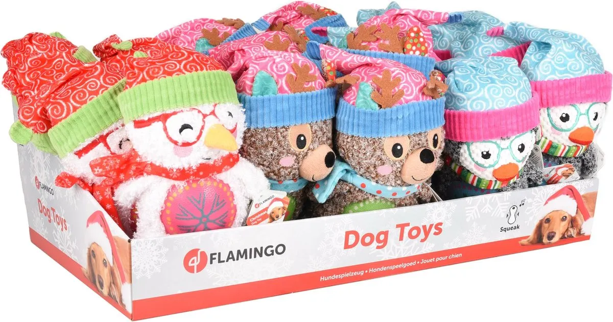 Flamingo Marvy Kerst Hs Marvy Plush Assortiment - 130456