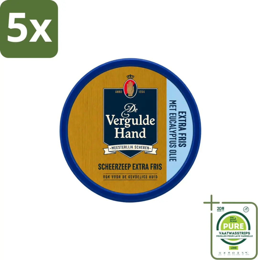 5 x Vergulde Hand