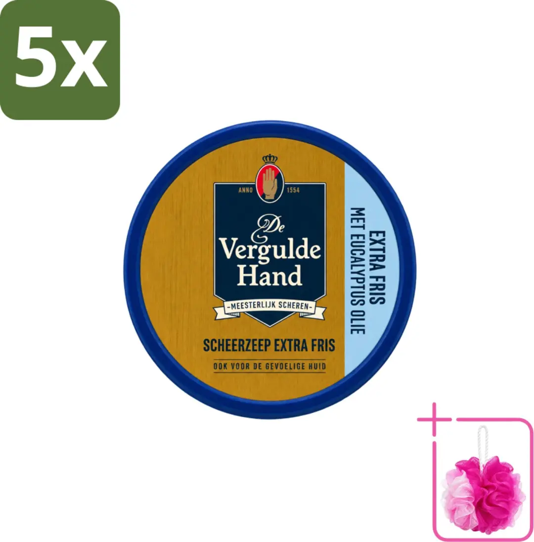 5 x Vergulde Hand