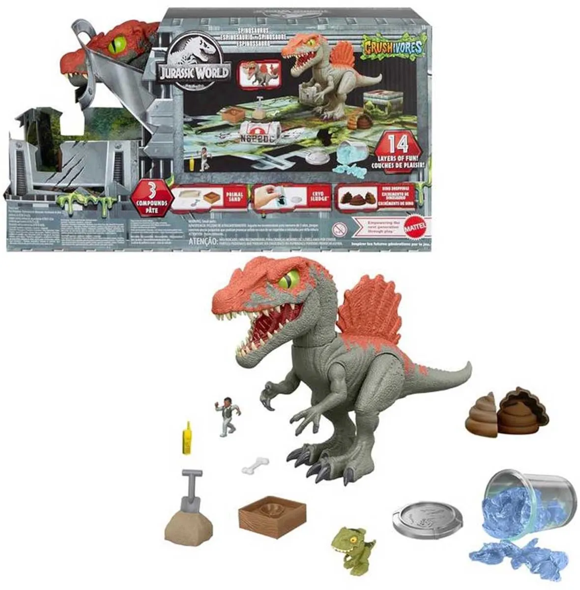 Jurassic World Spinosaurus Kooisloper - Multicolor