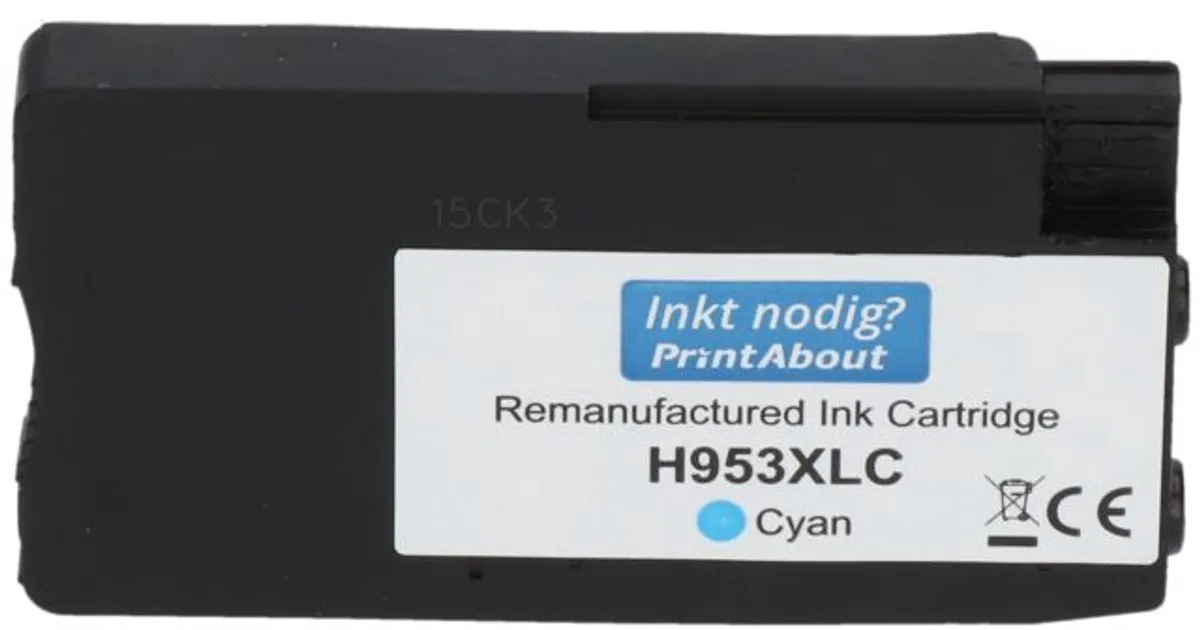PrintAbout HP 953 F6U12AE Inktcartridge Cyaan 29ml