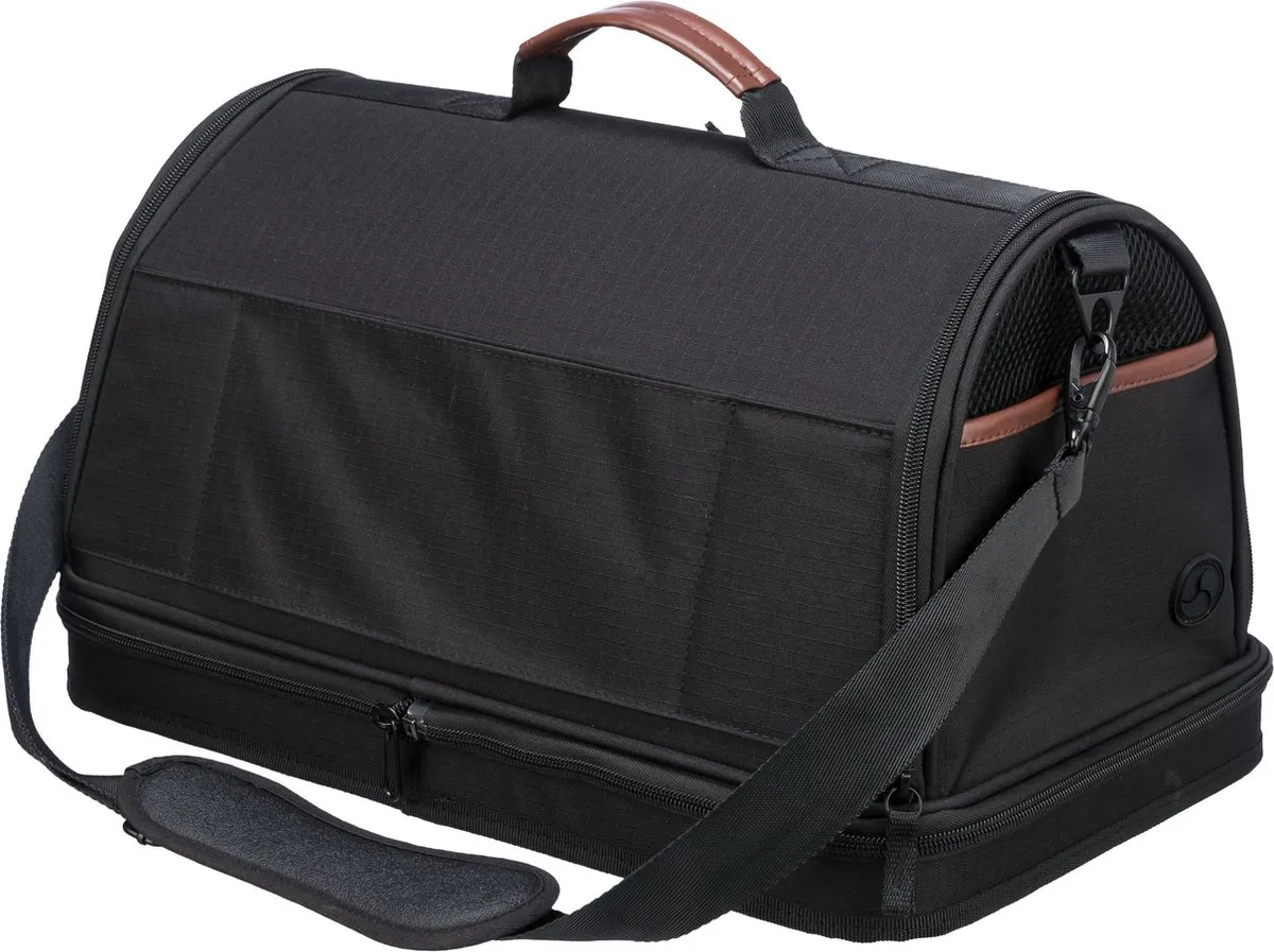 Trixie Vliegtuigtas Gate - Kat/Hond tot 7kg - 45x28x25cm - Zwart
