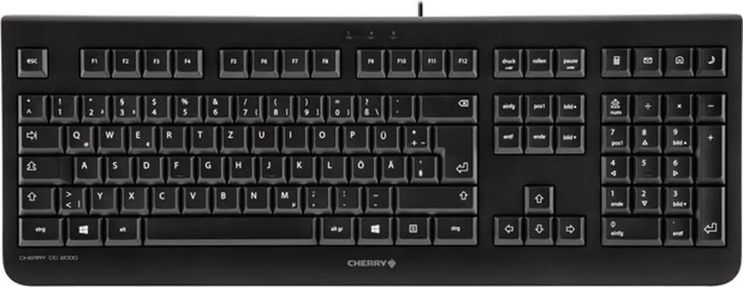 Cherry DC 2000 Desktop - Bedraad QWERTZ - Zwart - afbeelding 2 van 6