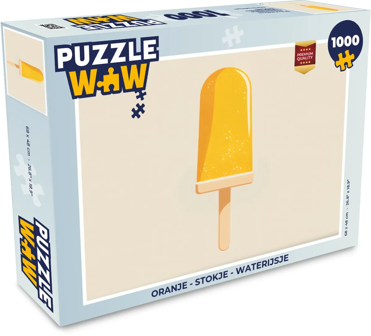 PuzzleWow Legpuzzel 1000 Stuks Stokje Waterijsje