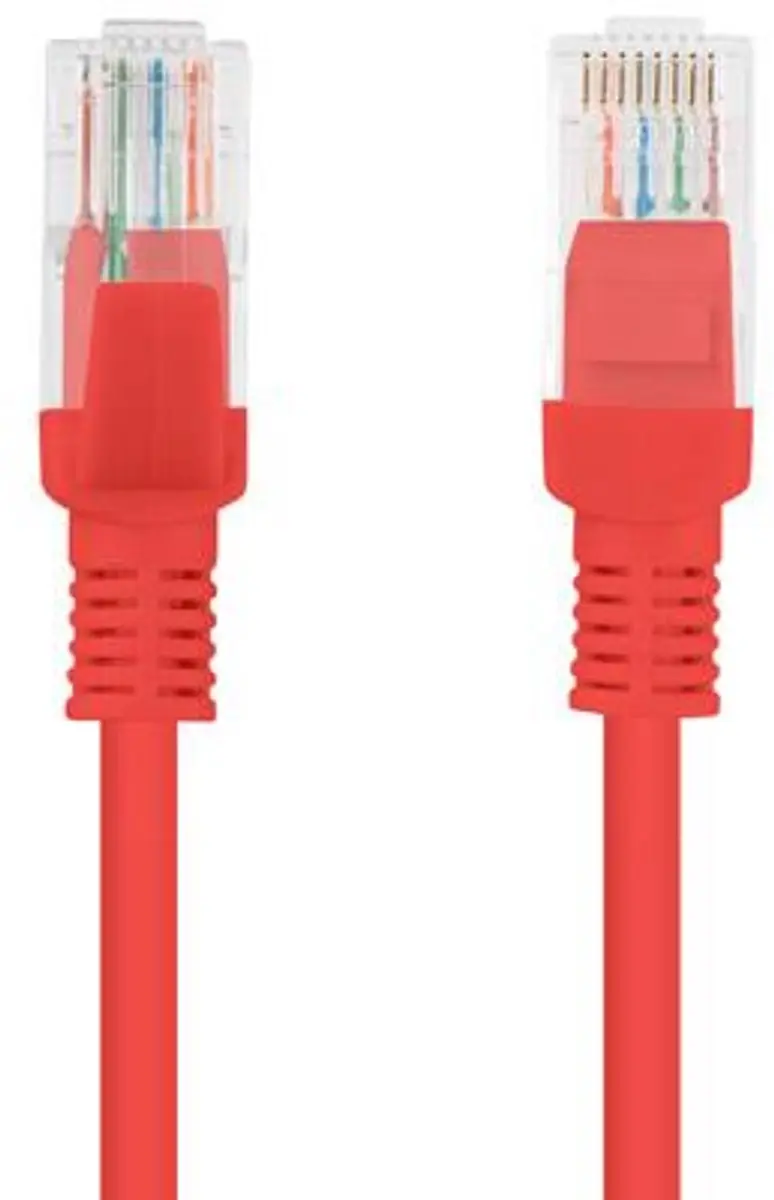Lanberg Netwerkkabel Cat6 UTP 0,25m Rood PCU6-10CC-0025-R - afbeelding 3 van 6