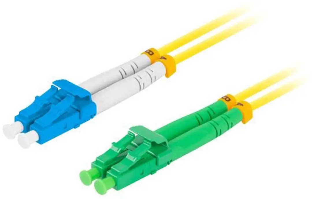 Lanberg SM LC/UPC-SC/APC Duplex Kabel 0.5m Geel