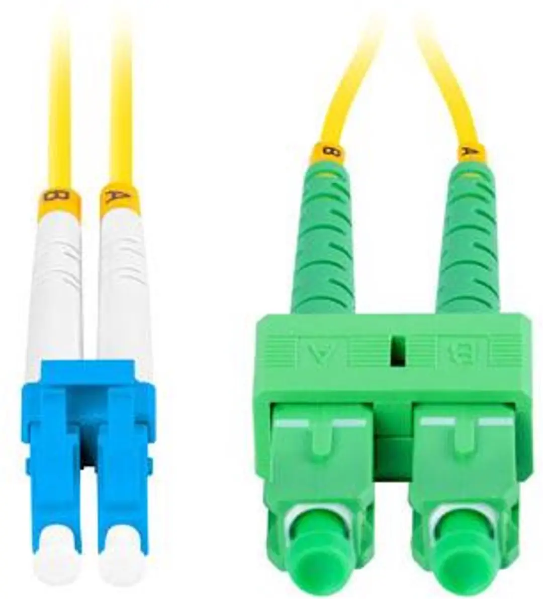 Lanberg SM LC/UPC-SC/APC Duplex Kabel 0.5m Geel - afbeelding 6 van 6