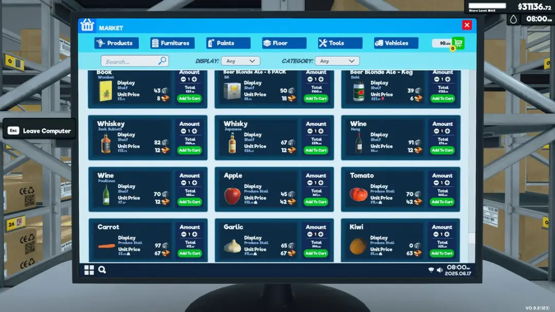 Mindscape Supermarket Simulator Fully Stocked Edition - Nintendo Switch 2 - afbeelding 6 van 6