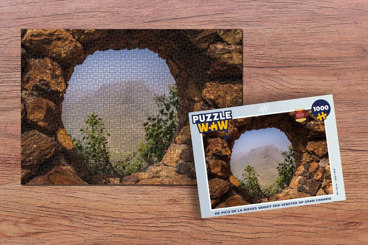 PuzzleWow De Pico de la Nieves Legpuzzel 1000 Stuks - Multicolor