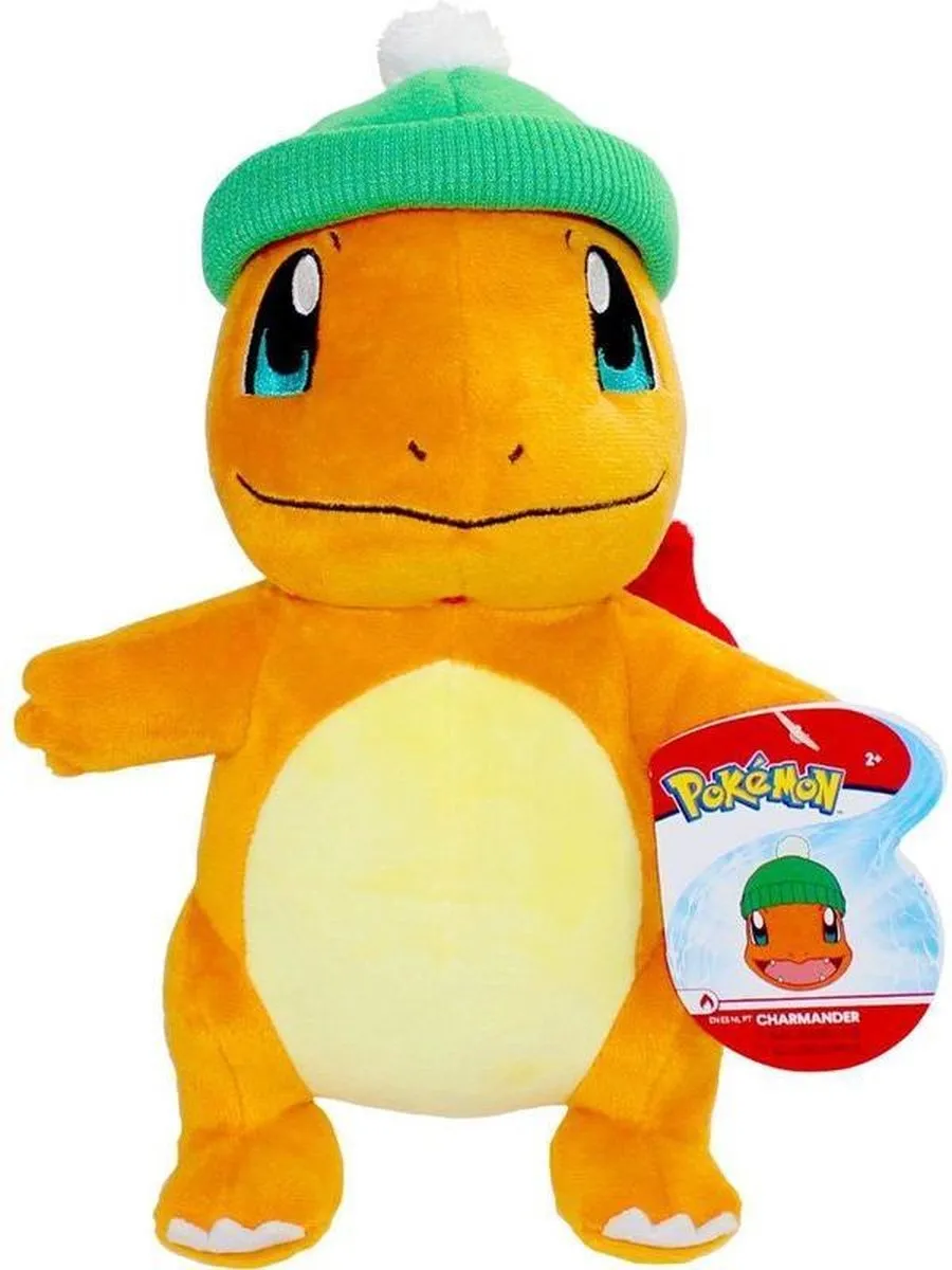 Pokémon Holiday Pluche - Charmander met Wintermuts 20 cm