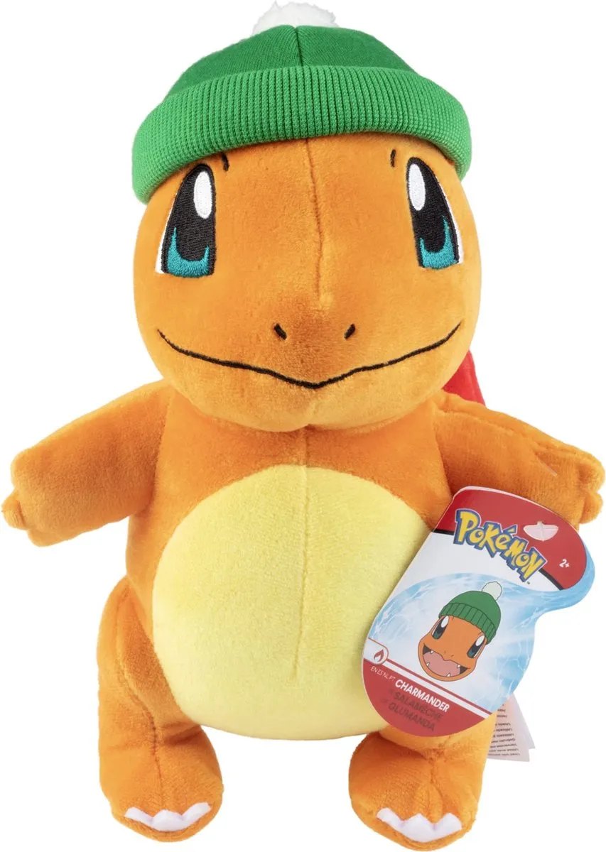 Pokémon Holiday Pluche - Charmander met Wintermuts 20 cm