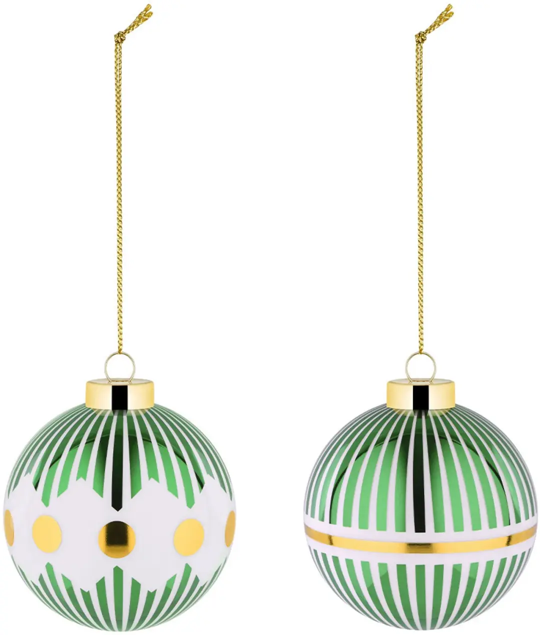 Alessi Kerstbalset Delight - Set van 2 - Groen - NZ04SET1GR