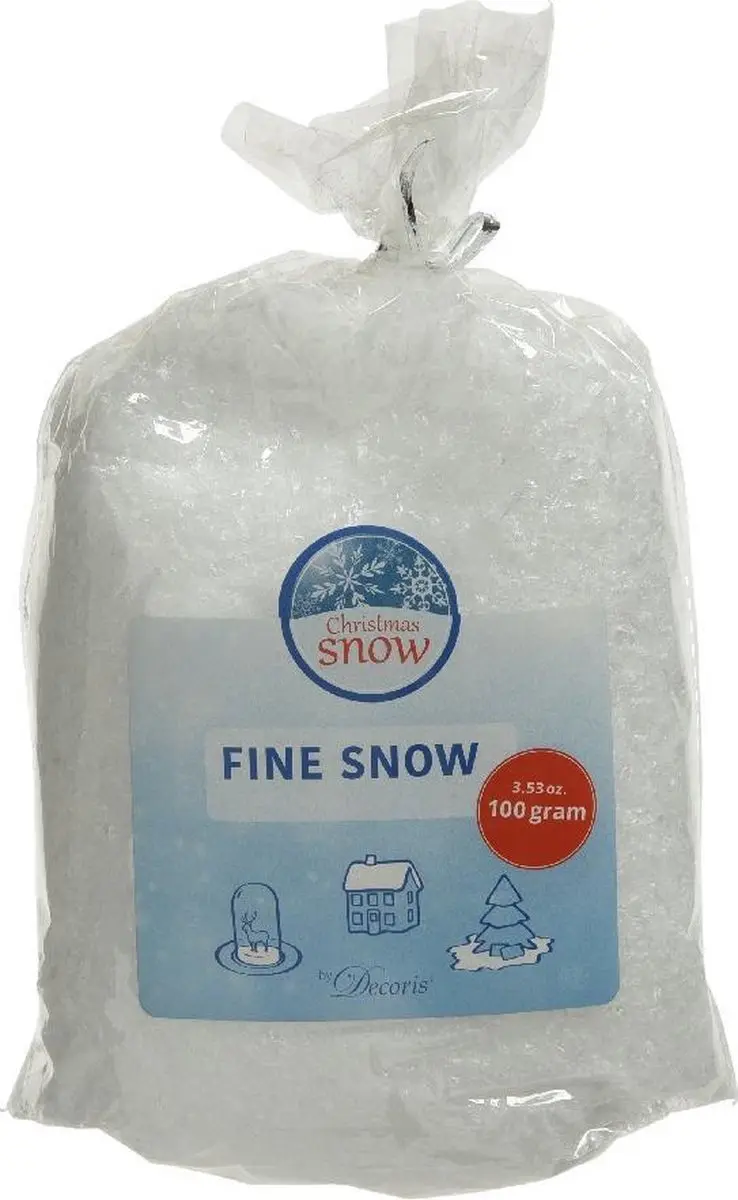 Sneeuw fijn 100% pe 100gr wit
