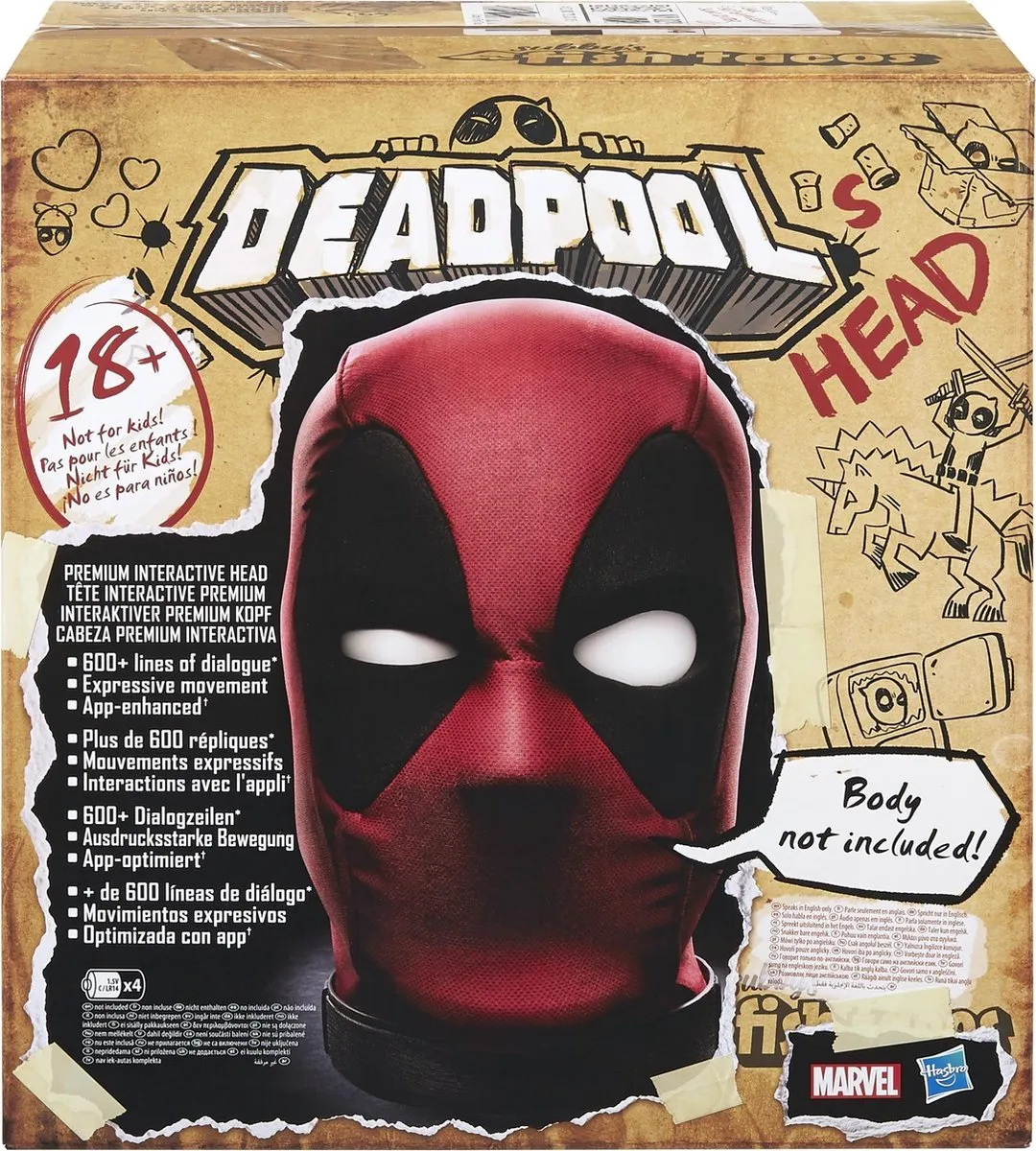 Marvel Legends Deadpool Head - Interactief hoofd met 600+ zinnen