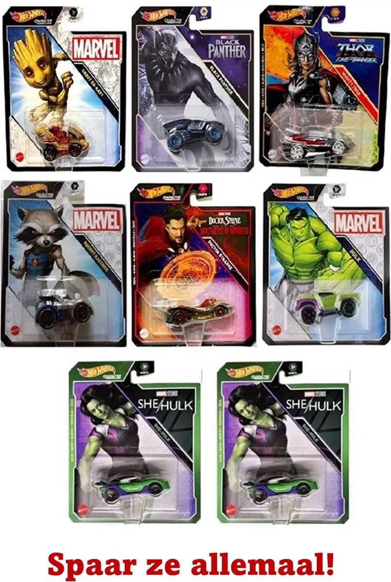 Marvel Hot Wheels She-Hulk - Schaal 1:64 - Multi