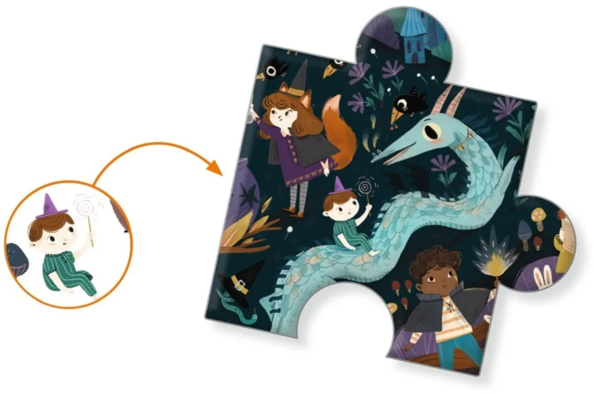 Djeco Sorcerers' Apprentices Puzzel - 54 Stuks Multicolor