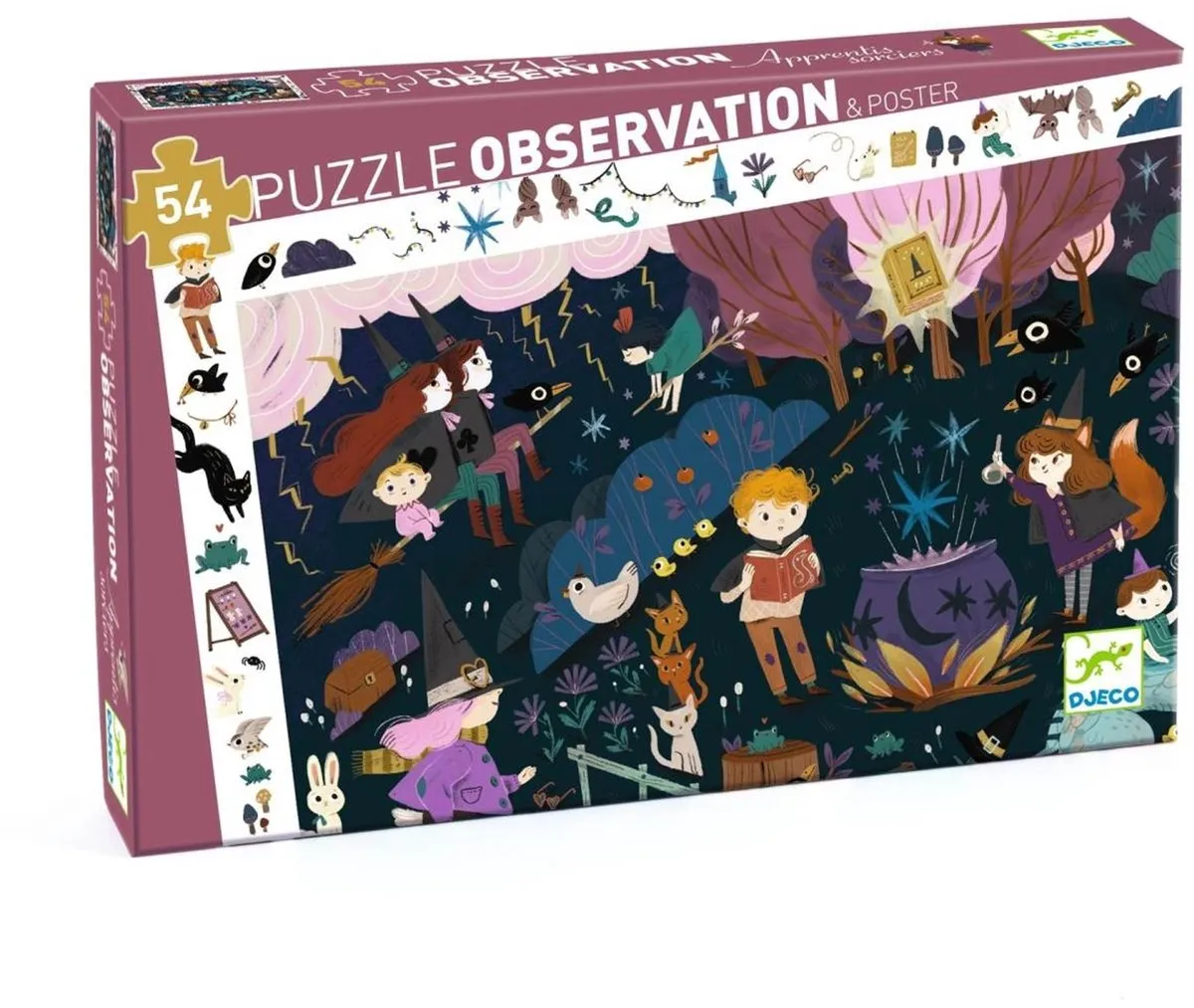 Djeco Sorcerers' Apprentices Puzzel - 54 Stuks Multicolor