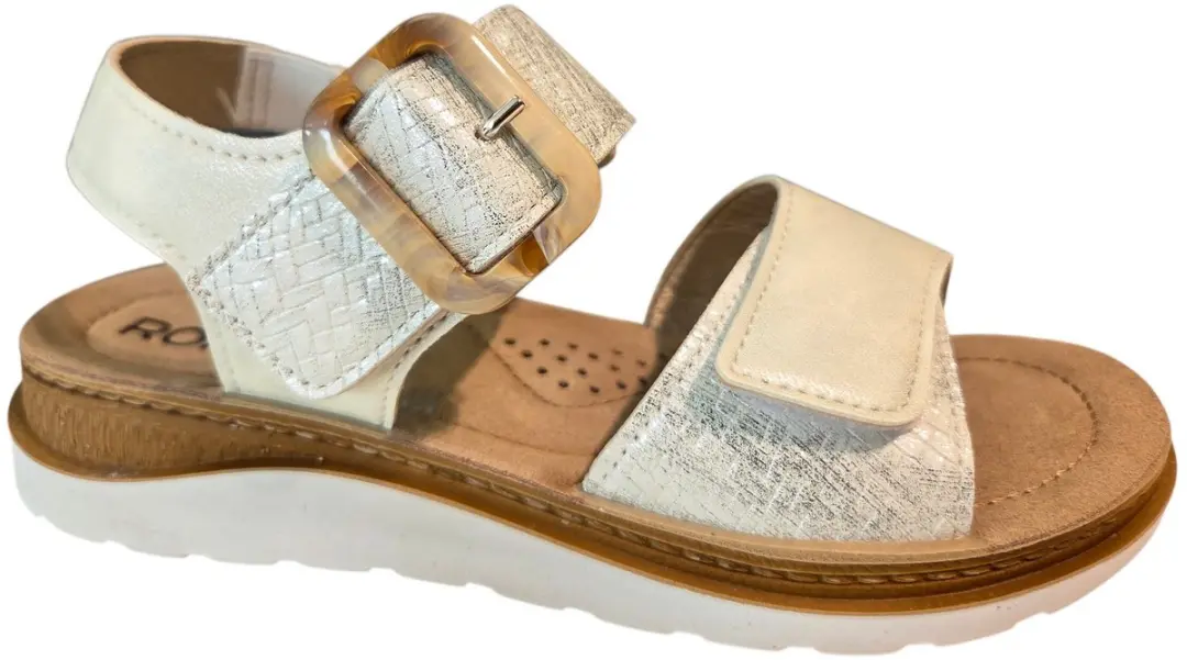 Rohde 1311 01 Sandalen Wit Leer Dames - Wit - 39