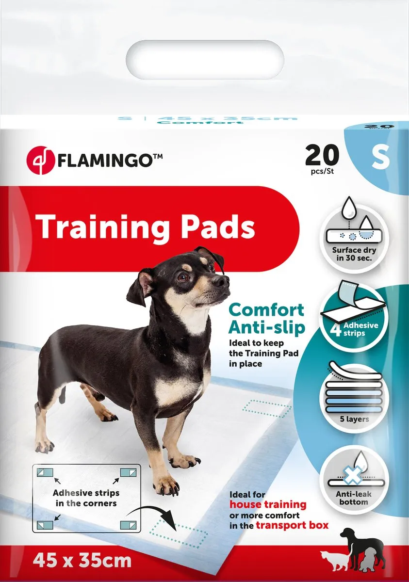 Flamingo Puppy Trainingsmat - Wit - 20 Stuks