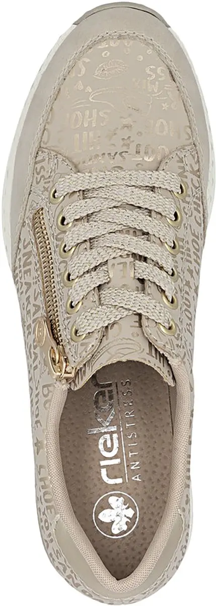 Rieker N4316-62 Keilsneakers Beige - afbeelding 4 van 6
