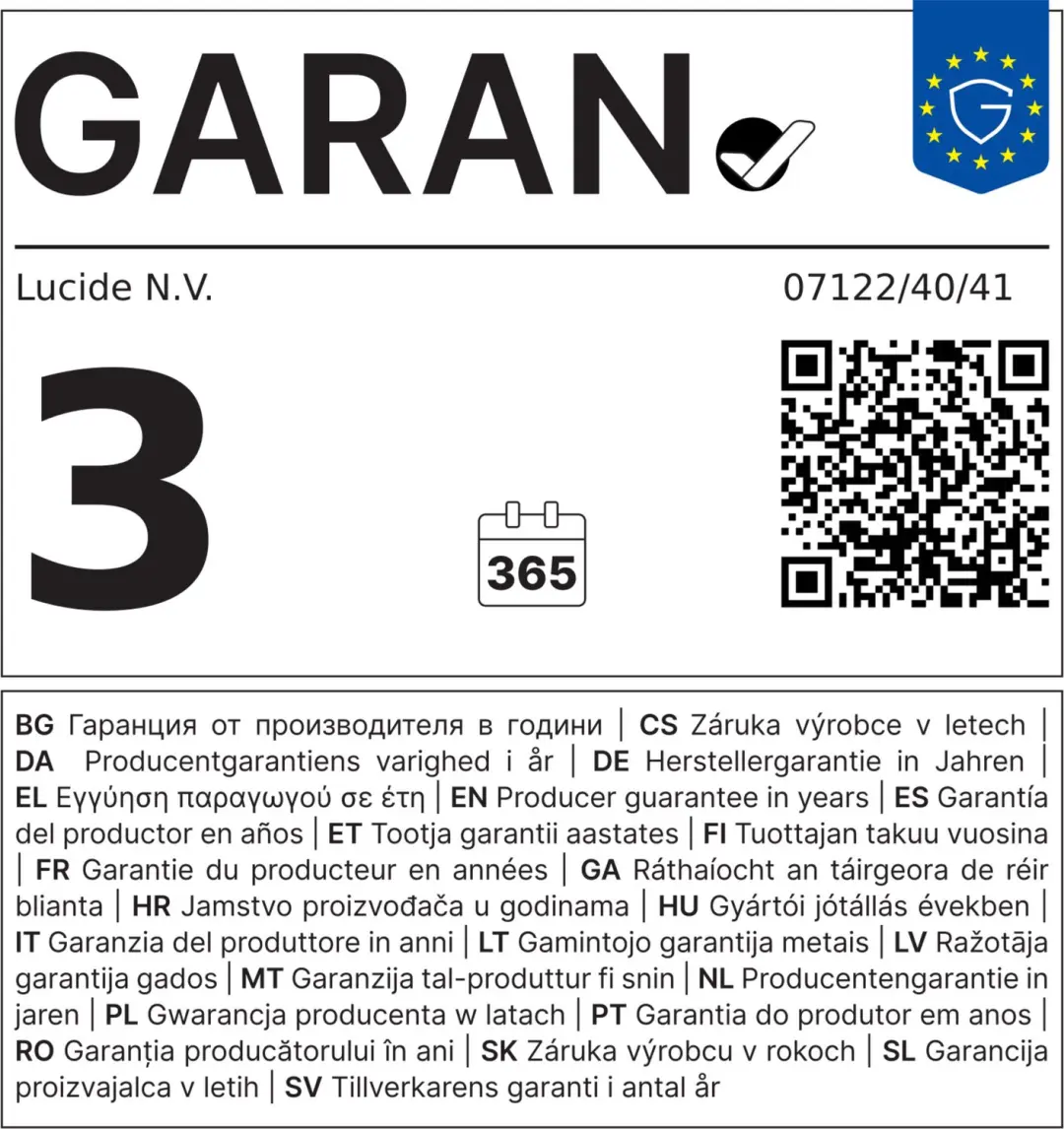 Lucide Rinus Plafondlamp 24W - Ø40cm - IP44 - Opaal - afbeelding 5 van 5