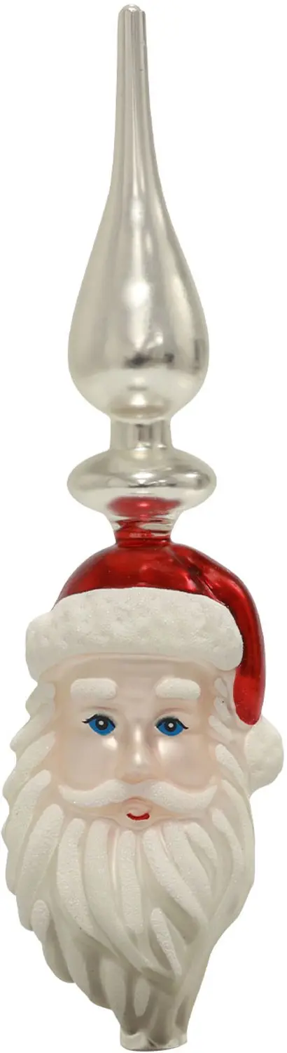 Kaemingk Glas Kerstman Kerstboomtopper 34cm