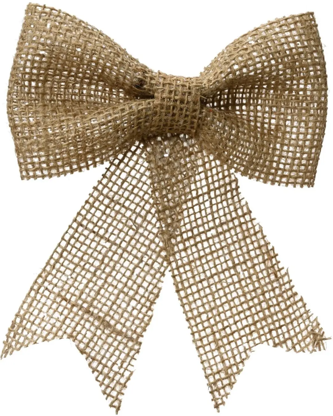 Decoris Kerststrik Jute 17cm - 2 Stuks - afbeelding 4 van 5