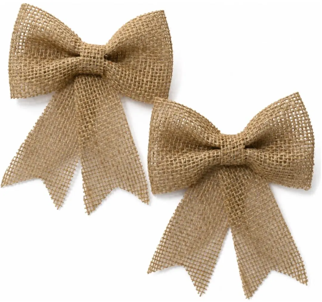 Decoris Kerststrik Jute 17cm