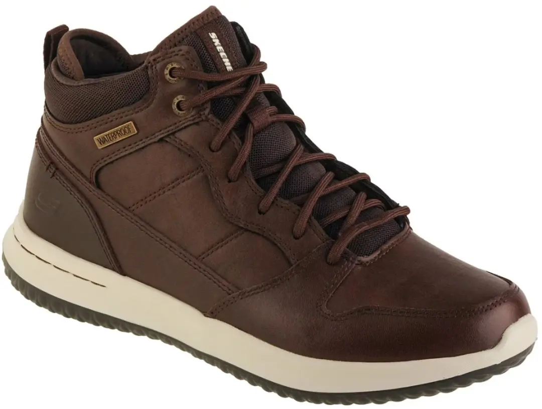 SKECHERS DELSON SELECTO, 65801-CHOC, Male, Brown