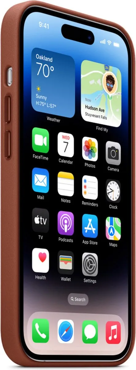 Apple MagSafe Leren Hoesje iPhone 14 Pro - Omber - afbeelding 6 van 6