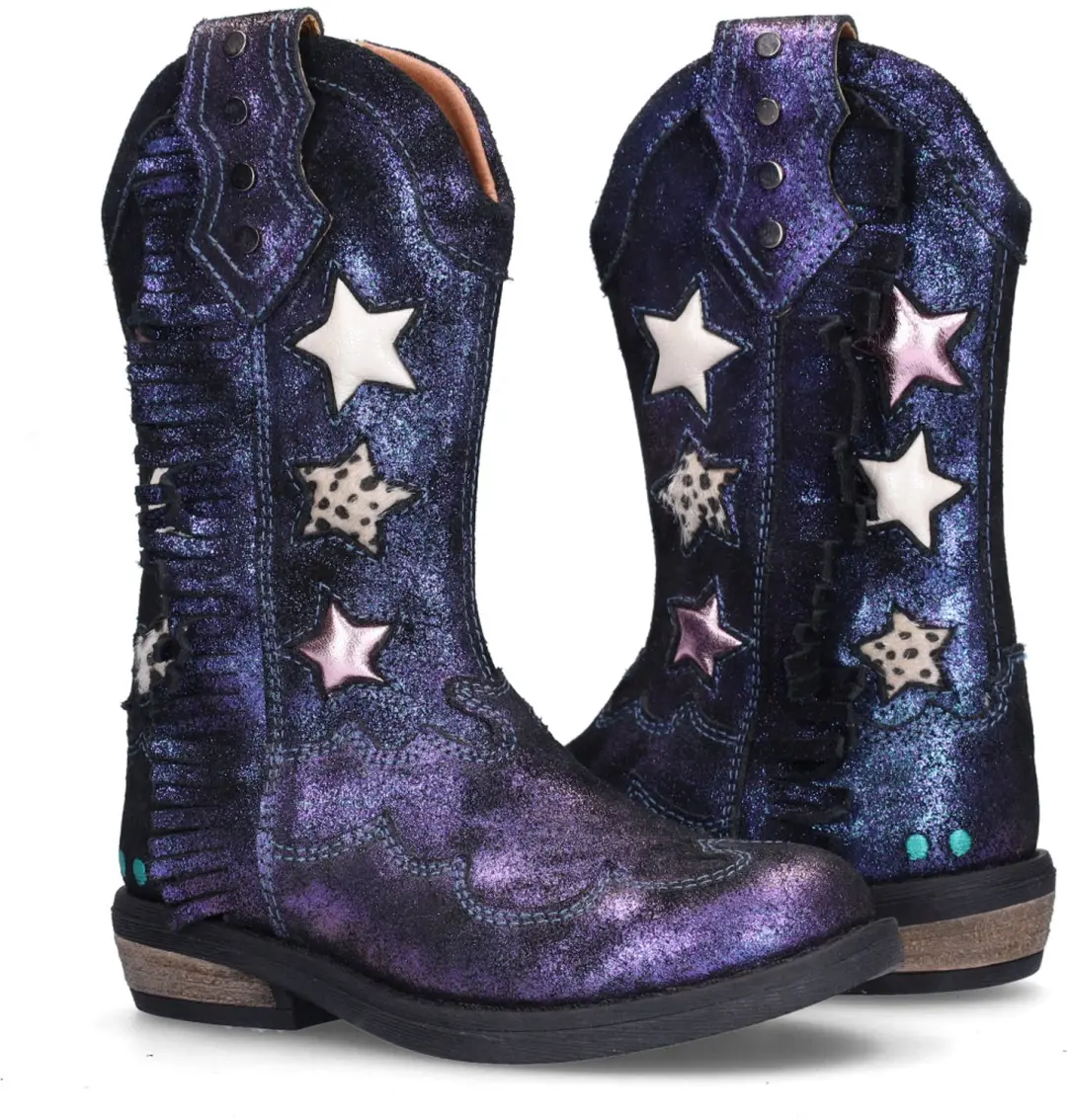 BunniesJR Ruby Rodeo Laarzen - Blauw Metallic - afbeelding 4 van 6