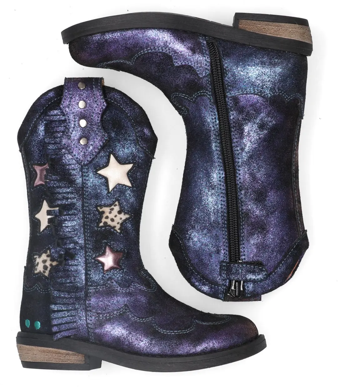 BunniesJR Ruby Rodeo Laarzen - Blauw Metallic - afbeelding 5 van 6